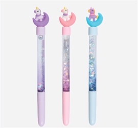 Equipage Kids Unicorn Glitterpen - Flere farver